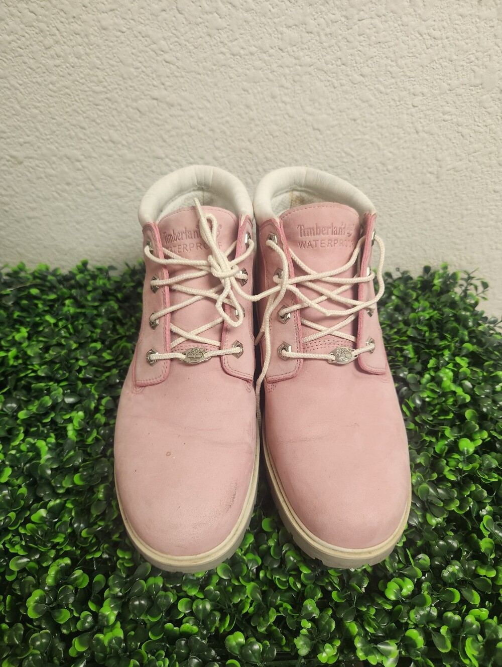 PINK TIMBERLAND BOOTS Size 10W